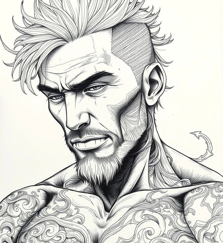Color & Shade ( Tattooed Men)