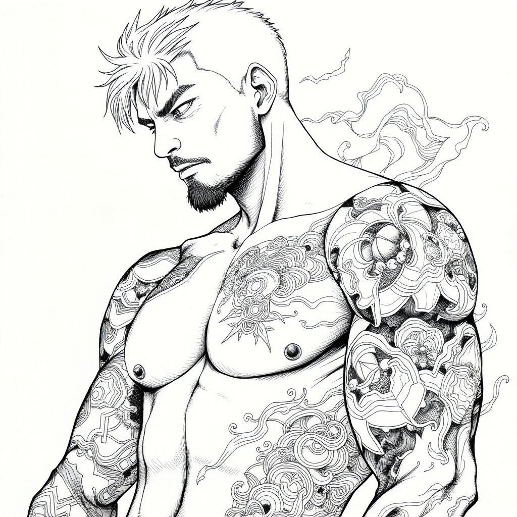 Color & Shade ( Tattooed Men)