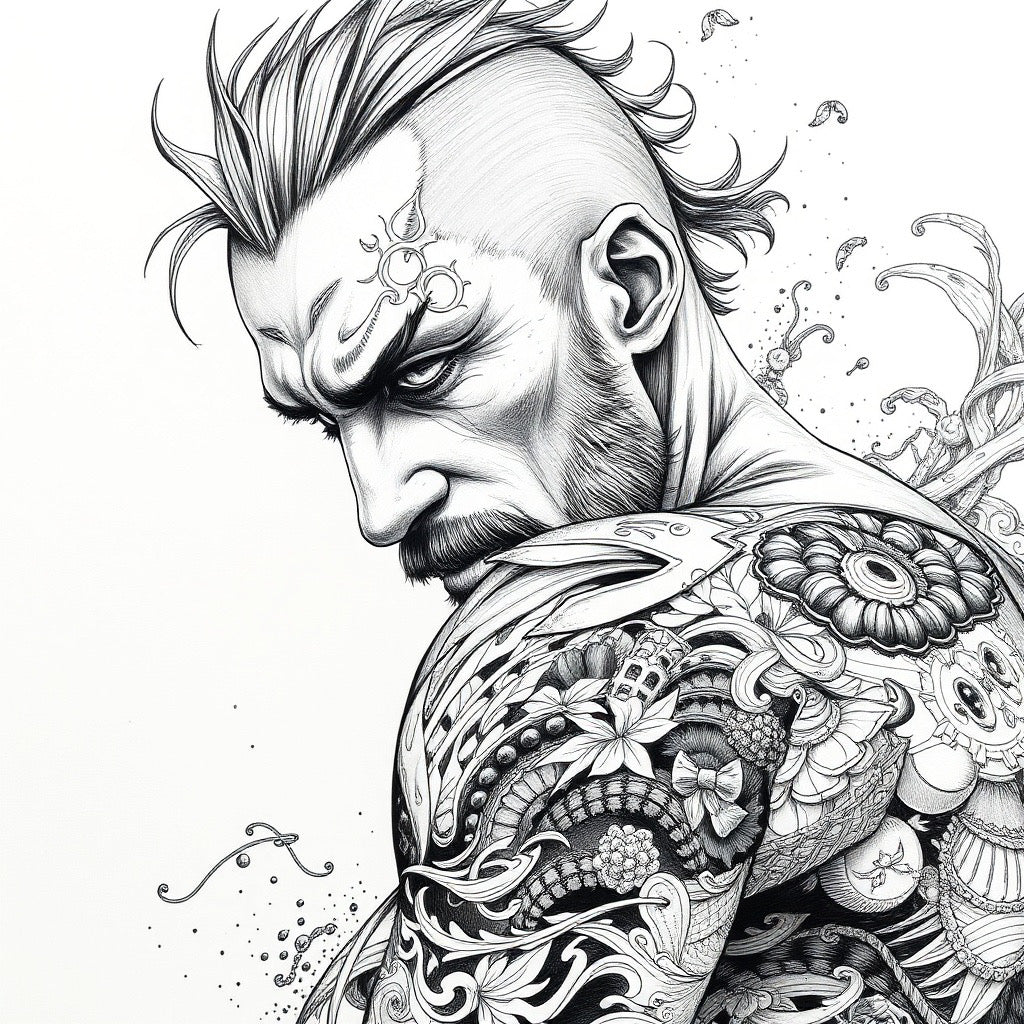 Color & Shade ( Tattooed Men)